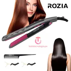 GENERICO - Alisadora Con Placas de Ceramica Turmalina Plancha Para Cabello Liso