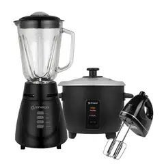 IMACO - Combo licuadora vidrio batidora olla 0.6 litros