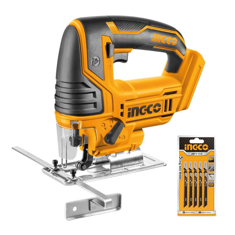 Sierra Caladora INGCO 20V + 5 Hojas de Calar CJSLI8501