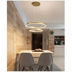 GENERICO - Lámpara Colgante LED Moderna Regulable Incluye control remoto