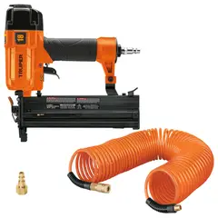 TRUPER - Kit Clavadora y engrapadora neumática, calibre 18 manguera de aire 15m