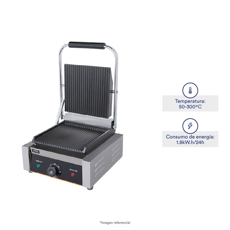 Panini Grill con Temperatura desde 50°C hasta 300°C