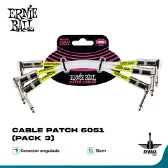 ERNIE BALL - Cable Patch 6051 (pack 3)