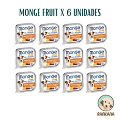 MONGE - FRUIT X 100 GR PATO Y NARANJA / 12 UNIDADES