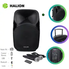 HALION - Parlante Activo PHA-15AL Batería Recargable