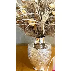 PERU - Adorno Decorativo Jarron o florero de plaque estilo margarita de 24 cm