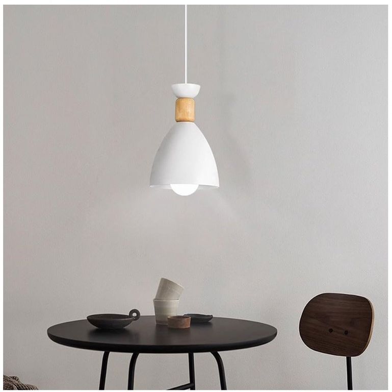 Lámpara colgante minimalista blanco e27
