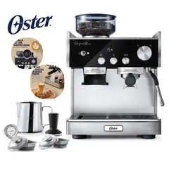 OSTER - Cafetera Barista con Bomba Italiana Espresso Perfect Brew Máxima
