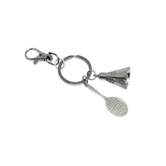 ESPIRAL ROJO - Llavero Raqueta de Bádminton - Solo para Fanáticos