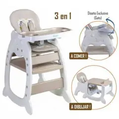 VOYAGE - Silla de Comer Gato 3 en 1 Beige
