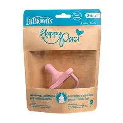 DR BROWNS - Pack de Chupones HappyPaci de 0-6 meses - Rosa