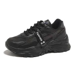 SHANDIAN - Zapatillas Plataforma Mujer Amarillo