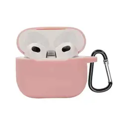 GENERICO - Case Protector de Silicona para Audífonos Apple Airpods 3 color Rosado