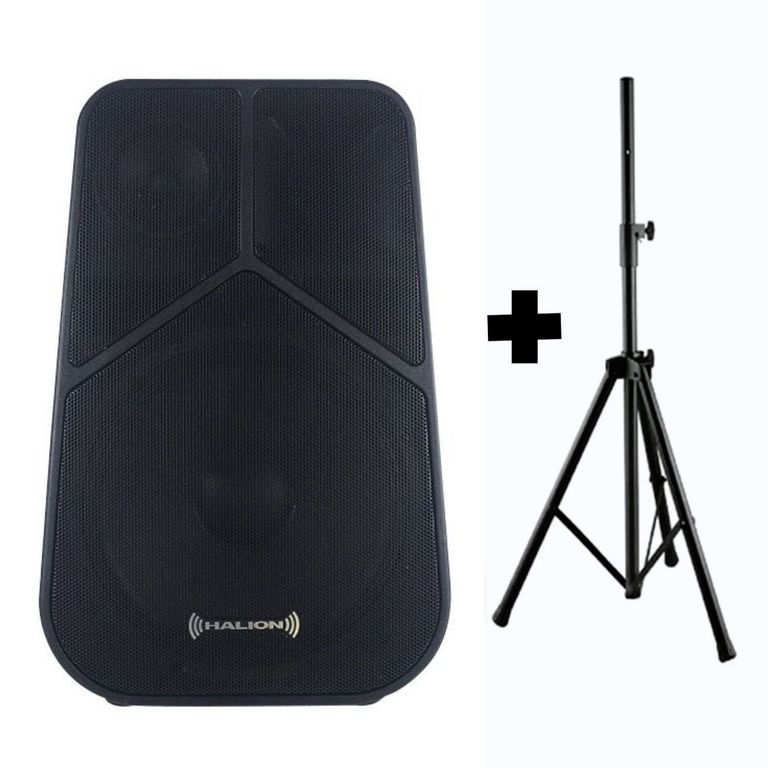 Parlante Activo PHA 15G 03 VIAS Micrófono UHF BT USB + Soporte