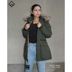 GENERICO - Casaca Parka Abrigo de Invierno para Mujer