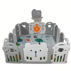 GENERICO - Corral para Niños Vallas Cerco Plegable con Centro Actividad