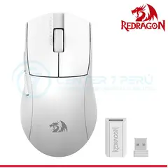 REDRAGON - Mouse m916 K1NG PRO 1K HZ Wireless WHITE