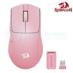 REDRAGON - Mouse m916 K1NG PRO 1K HZ Wireless PINK
