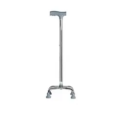 GENERICO - Bastón de 4 Patas Apoyo Ortopedico Regulable de Aluminio