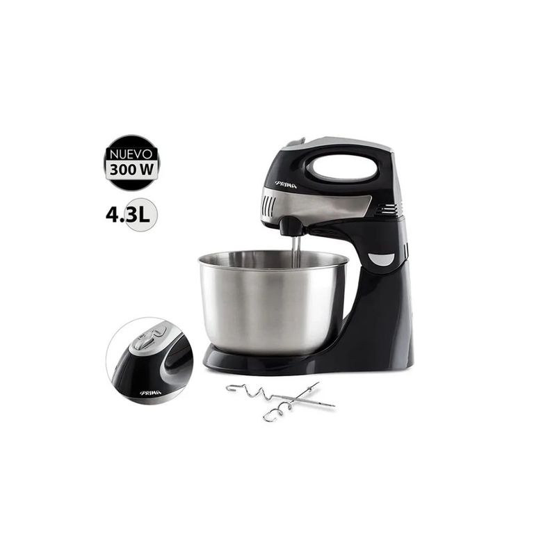 Batidora HM925S de Mano y Pedestal 300 Watts Negro