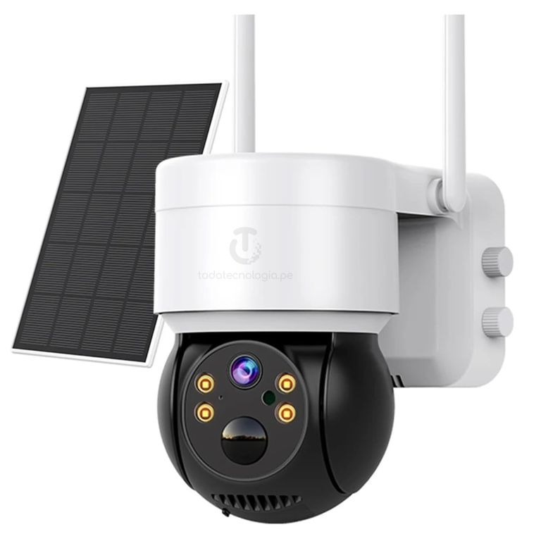 CÁMARAS SEGURIDAD IP WIFI VISION NOCTURNA CON PANEL SOLAR 1080P IC- Q6 PRO