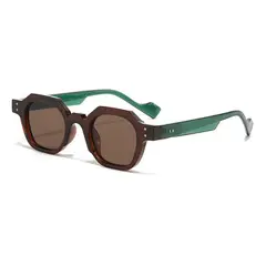 LA TIENDA 88 JOYAS Y ACCESORIOS - La Tienda 88 - Lentes De Sol Unisex Retro Octagonal - Marron