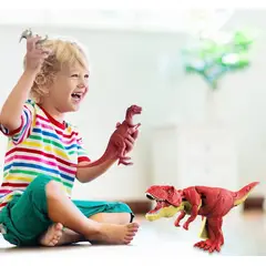 GENERICO - Dinosaurio Zaza con Luz y Sonido - Rojo