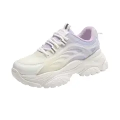 SHANDIAN - Zapatillas Plataforma Mujer Azul