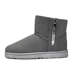 SHANDIAN - Botas mujer con chiporro Invierno Negro