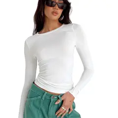 BLWOENS - Polo manga larga Mujer - Blanco