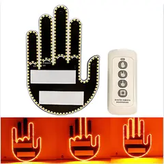 GENERICO - Mano LED con Gestos para Carro + Control Remoto Tres Gestos