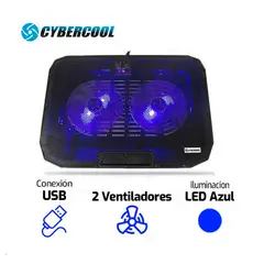 HALION - COOLER CYBERCOOL HA-73 - 2 VENTILADORES