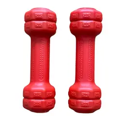 GENERICO - Par de mancuernas - pesas de vinil 1 kg-rojo