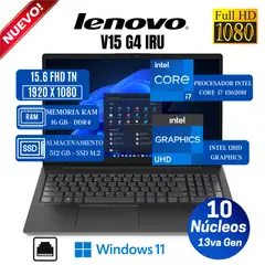LENOVO - Notebook V15 G4 IRU 15.6" FHD TN, Intel Core i7-13620H, Ram 16GB, Ssd 512GB, Win 11 Pro