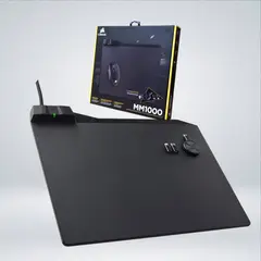 CORSAIR - MOUSEPAD MM1000 CARGA INALAMBRICA QI SUPERFICIE MICROTEXTURADA