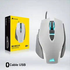 CORSAIR - MOUSE GAMER M65 RGB ELITE 8 BOTONES 18 KDPI BOTON SHOOTER