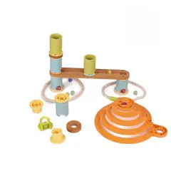 UDEAS - Pista de canicas Mini Espiral Bamboo Build & Run 32 p