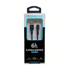 GENERICO - Cable Cargador tipo USB a Iphone 6A Carga rápida 1.2 M