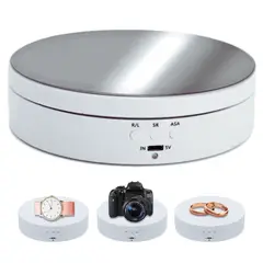 GENERICO - Soporte de Exhibición Giratorio 360° 3 Velocidades XRF-039 Blanco