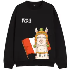 NACIONAL - Polera Sin Capucha Bandera y Vicuña Peru