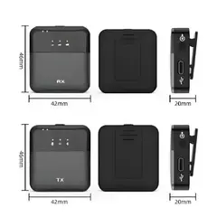 SEISA - Micrófonos Inalámbricos Doble Tipo C Retorno de Audio 3.5 mm SX9-IP