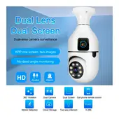 OEM - Cámara Foco Dual Lente Estática y Lente Giratorio 360° con Visión Nocturna