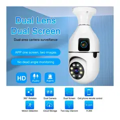 OEM - Cámara Foco Dual Lente Estática y Lente Giratorio 360° con Visión Nocturna