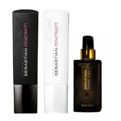 SEBASTIAN - PENETRAITT – Trio Shampoo 250, Conditioner 250, Oil 95 ml