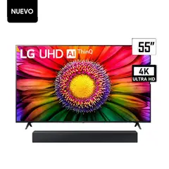 LG - Televisor 55 Smart TV 4K UHD Frameless 55UR7300