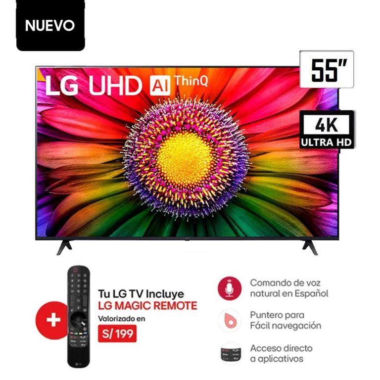 Televisor 55 Smart TV 4K UHD Frameless 55UR7300 Magic