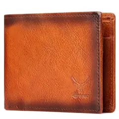 ARMUZ - Billetera de Cuero Vacuno Diseño Clásico con RFID AR13 Hombre