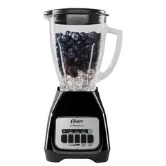 OSTER - Licuadora 2 velocidades más pulso y vaso de vidrio BLSTKAGBPB