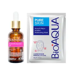 GENERICO - Aceite Facial de Rosa Mosqueta + Mascarilla Facial Pure Skin