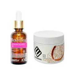 GENERICO - Aceite Facial Rosa Mosqueta + Gel Blanqueador Extracto d Arroz